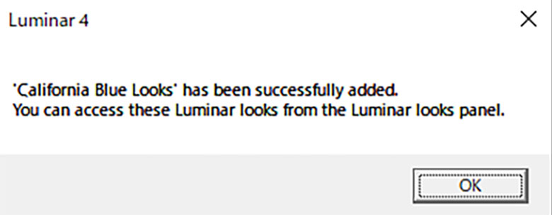 Luminar 4 Looksの追加方法