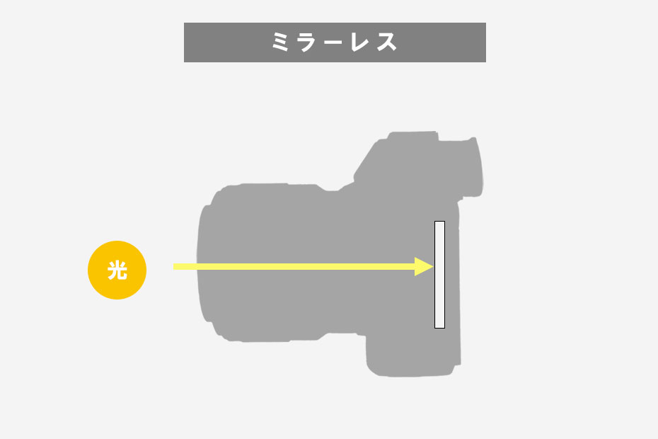 デジタル一眼レフとミラーレスカメラの違い