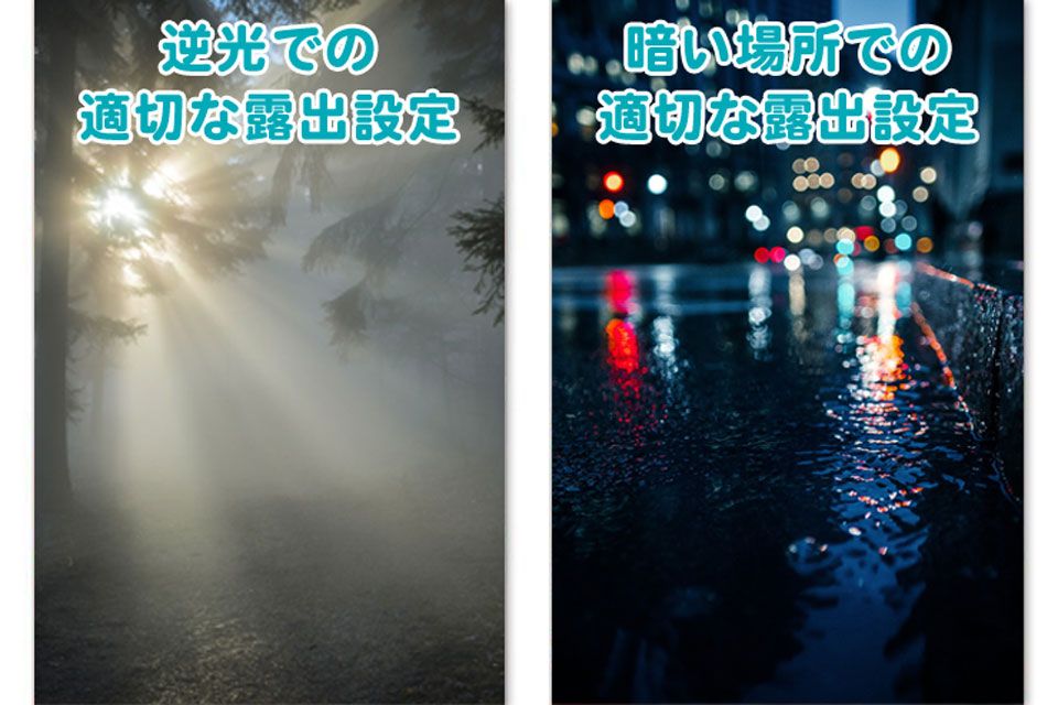 露出補正の手法と具体例