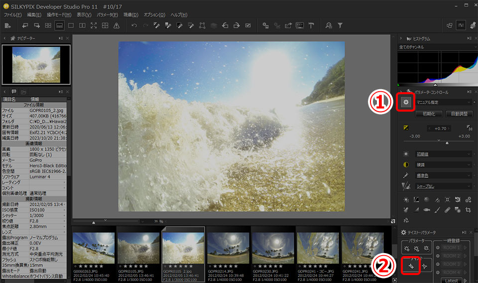 SILKYPIX Developer Studio Pro 11の使い方