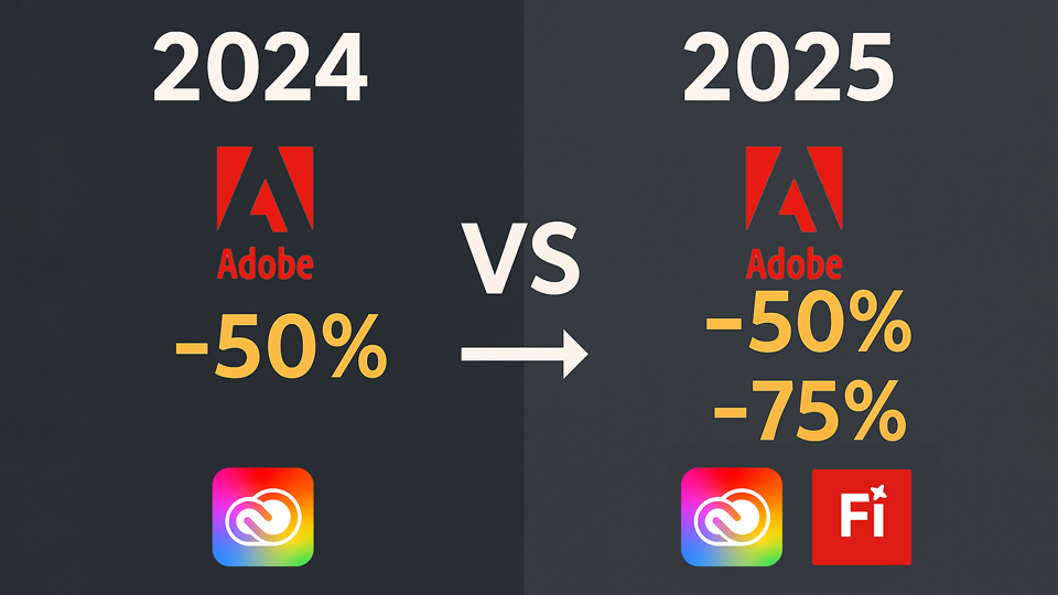過去のAdobe ブラックフライデーと比較した2025年版の特徴